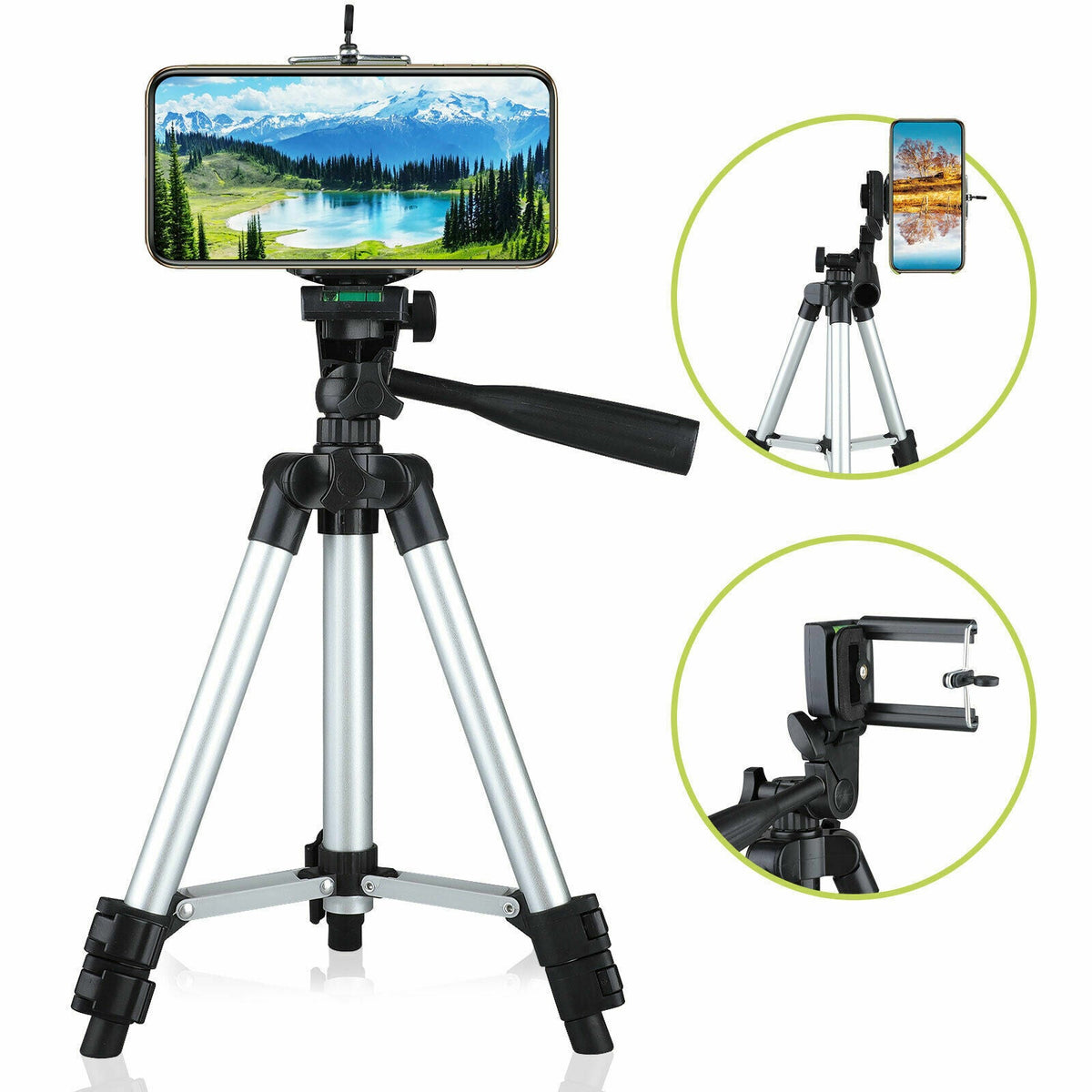 Professional Camera Tripod Mount For iPhone Samsung + Bag
