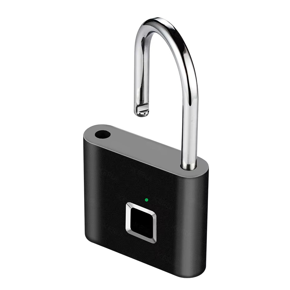 Keyless USB Charging Fingerprint Lock Smart Padlock Waterproof Door Lock 0.2Sec Unlock Portable Anti-Theft Padlock Zinc