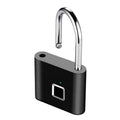 Keyless USB Charging Fingerprint Lock Smart Padlock Waterproof Door Lock 0.2Sec Unlock Portable Anti-Theft Padlock Zinc